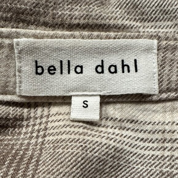 Bella Dahl Shacket (Shirt/Jacket) Heather Oat Plaid - Picture 9 of 10